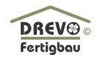 Drevo Fertigbau - Fachberater für Fertighäuser - Th. Bärtle Logo von DREVO Fertigbau mit einem stilisierten Haus und einem Blumensymbol.